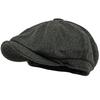 HT4834 Berets for Men Women Vintage Striped Wool Beret Hat Male Female Octagonal Beret Cap Adjustable Spring Autumn Ivy Flat Cap