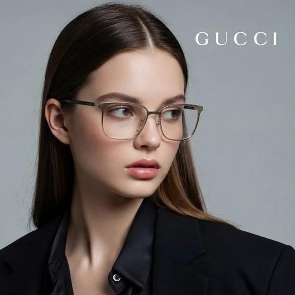 Eyeglass Frames GG0294O 001 Square Metal Men's and Women's Glasses