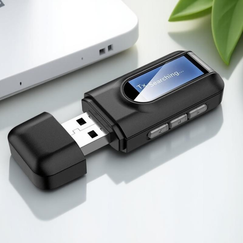 

Bluetooth 50 Adapter USB Bluetooth Receiver Transmitter for Car PC TV HD Audio Wireless Music Streaming чорний