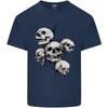 5 Skulls Demons Biker Gothic Heavy Metal Unisexs Light Cotton TShirt