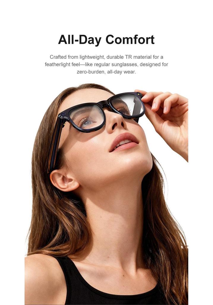 AI Smart Glasses: 8MP HD Camera, Bluetooth Calls, Voice Assistant & Real-time Translation