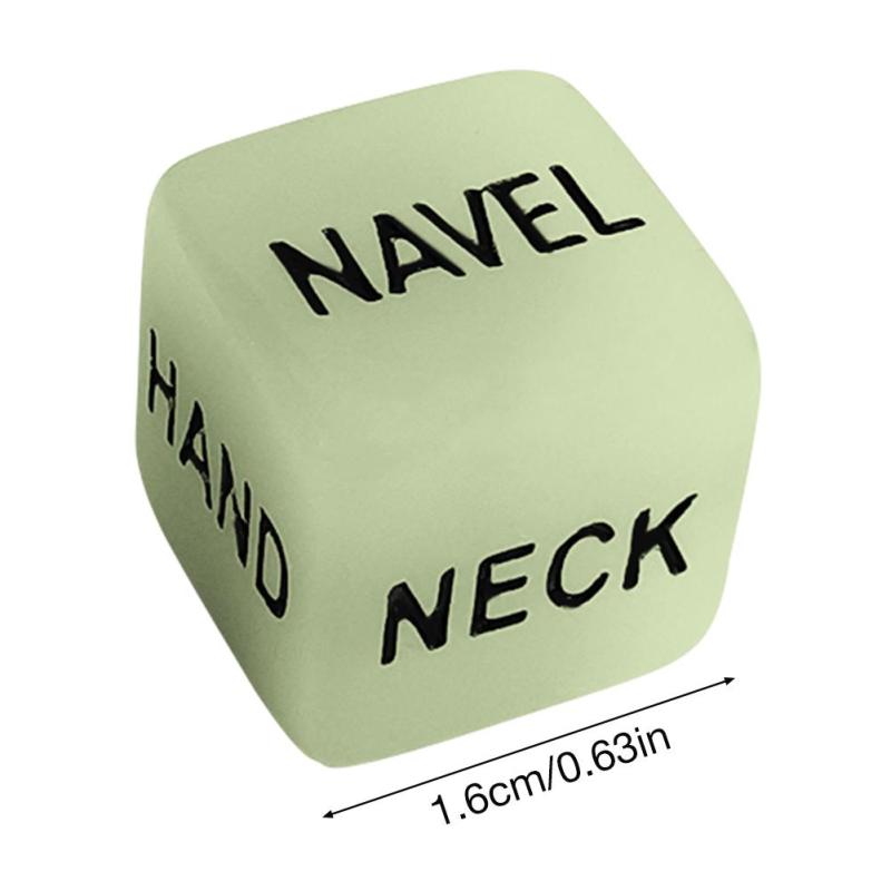 Luminous Sexy Dice Beautiful English Carving Couples Dice Play Game Dices Toys Play Games For Bar KTV