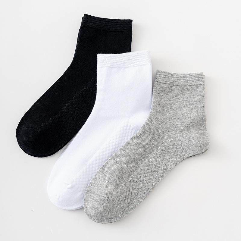Men's Grade 10A Antibacterial Breathable Sweat-Absorbent Odor-Resistant Mid-Calf Socks for Autumn/Winter