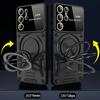 Suitable for Samsung S25 Ultra Magnetic Suction Phone Case S24FE Rotary Bracket A55 Full Inclusive Anti Fall Protection Case