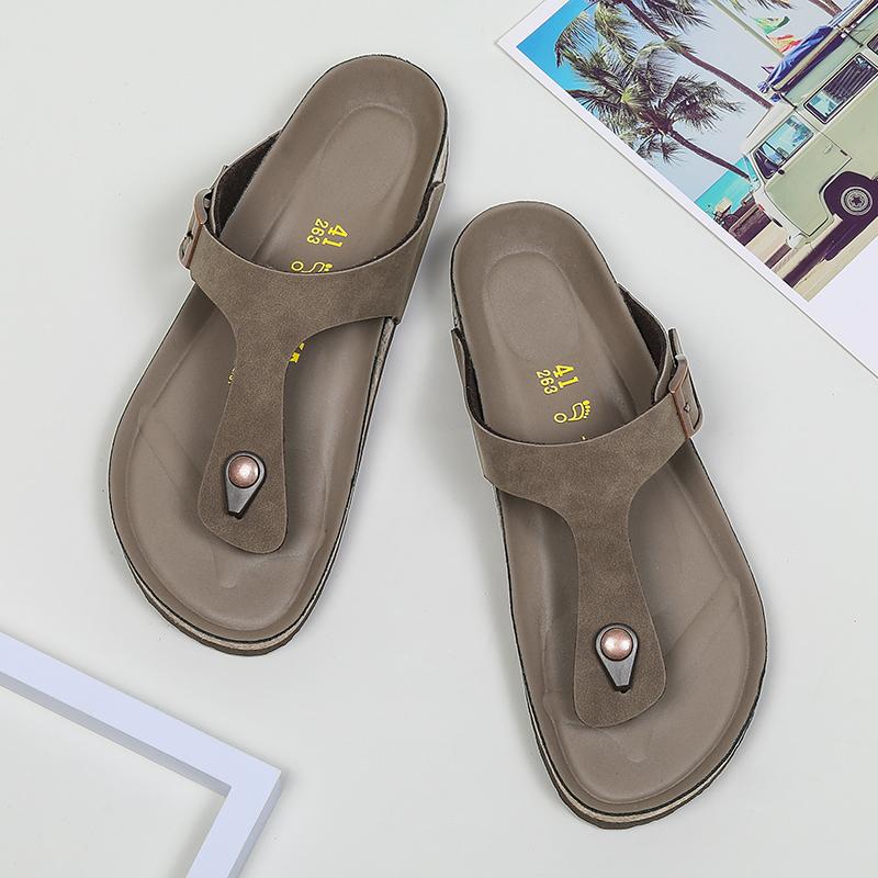Fashion 2024 New Italian Leather Flip-flops for Men Cool Beach Summer Shoes Hotel Slippers Man Big Size 46 Light Flats Luxe Men's Shoes
