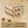 Double Layer Egg Freshness Storage Box with PET Timer - Refrigerator Drawer Style