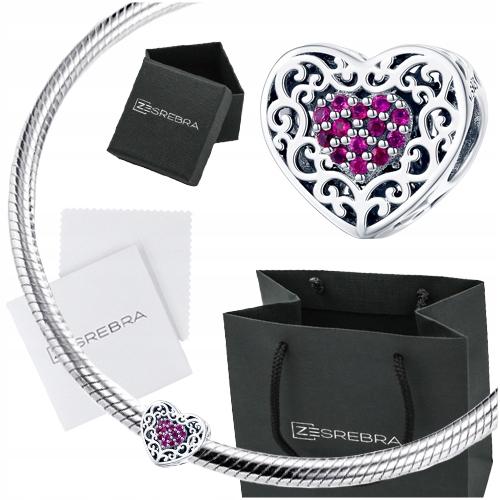 Openwork Heart Charms 925 Bead Heart Pendant Charms