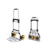 Hand-Pulled Folding Cart: Portable Luggage, Shopping & Cargo Hauler, Sturdy & Compact, Thickened for Heavy Loads.