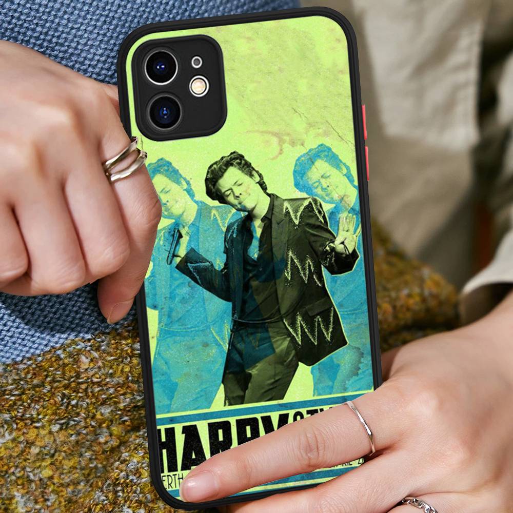 Pop Singer Harry Styles Matte Protective Case For IPhone 16 15 14 13 12 11 Pro Max X XS MAX Protection Case