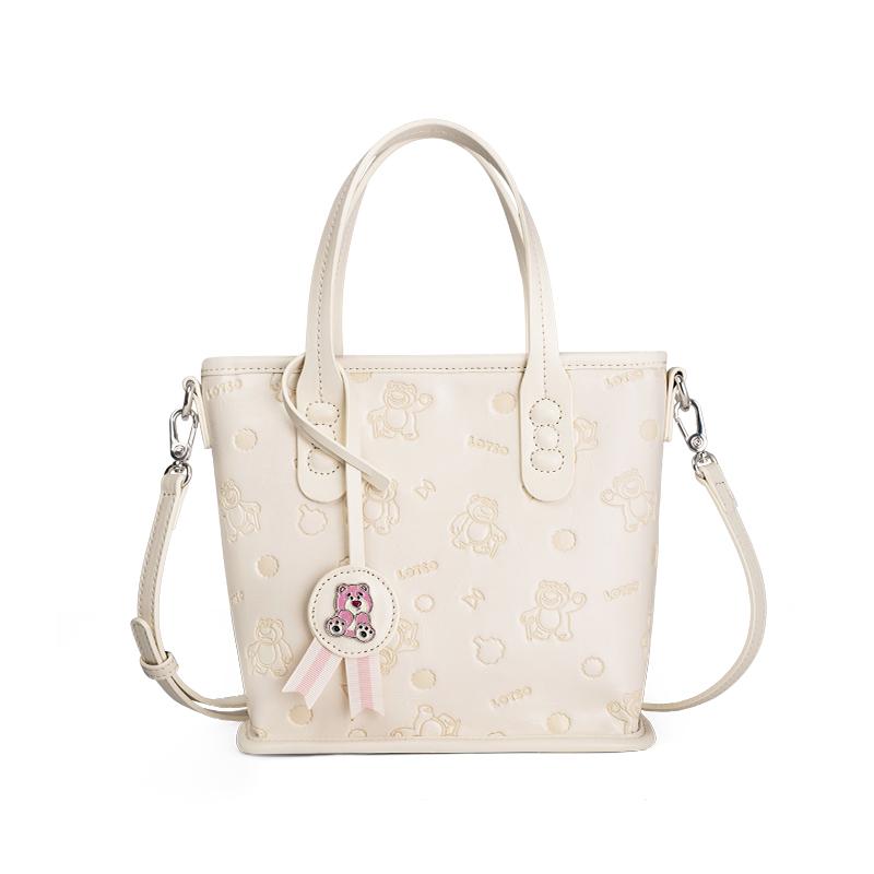 Ny Disney Syntetisk Lær Kurvveske Håndveske Dame Rosa BMK-72611