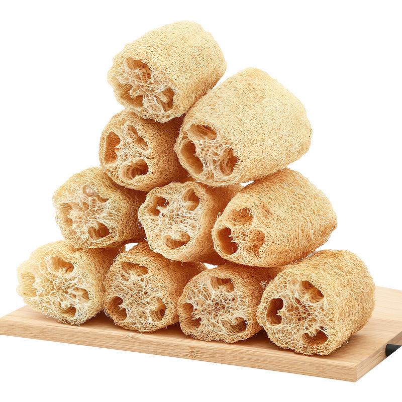 Natural Old Loofah Fabric Dishwashing Magic Tool, Kitchen-specific Brush, Dried Loofah Pulp Tendons, Water Gourd Bag Brush, Thickened Scouring Pad