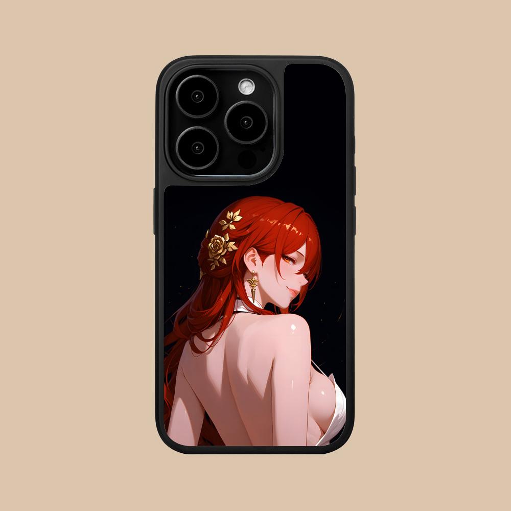 HSR Himeko Matte Surface Mobile Phone Case for iPhone 17 16 15 14 13 12 11 Air Pro Max Plus Colorful Cover