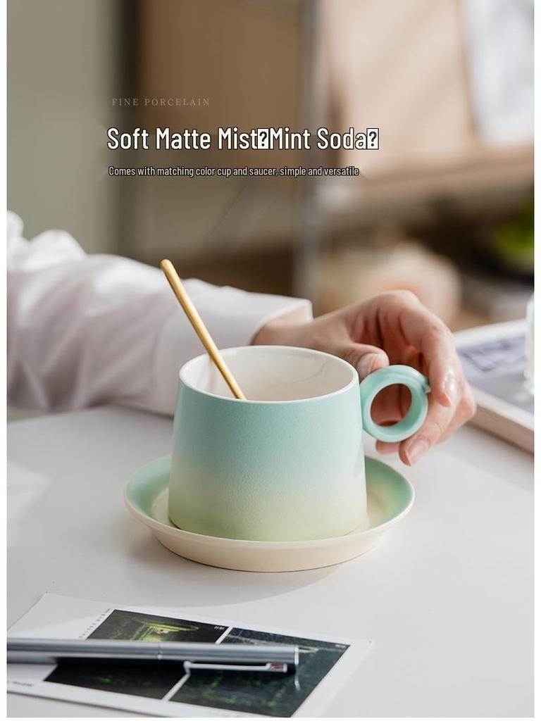 Creative Ceramic Coffee Cups - Elegant Mugs for Home or Office and Perfect Company Souvenir