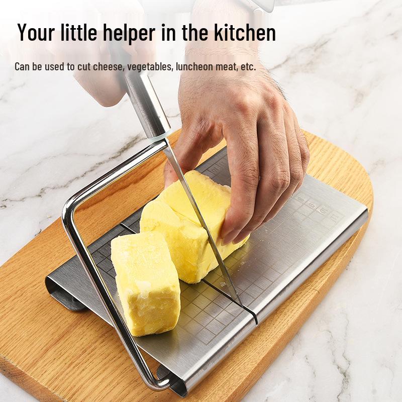 Edelstahl Käse- & Brotschneider mit Skala