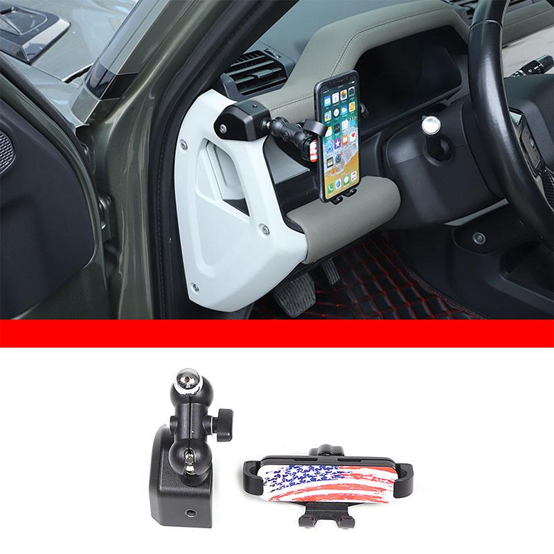 For Land Rover Defender 110 2020-2024 Aluminum Car  Mobile Phone Bracket GPS Navigation Bracket Car Interior Accessories