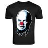 Kahlköpfiger Clown-Nase Porträt Humor Grafik T-Shirt