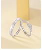 Love Frequency Pure Silver Couple Rings - Sterling Silver Planet Design