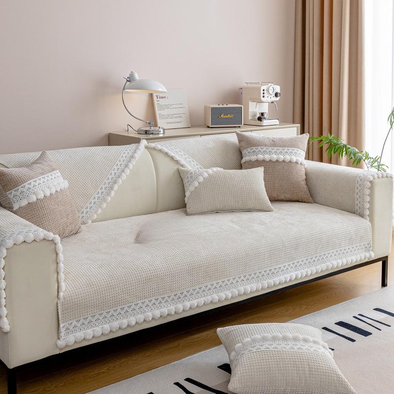Chenille Sofa Cushion Four Seasons Universal Cover Cloth Non-Slip Sofa Cover Backrest Armrest Cushion