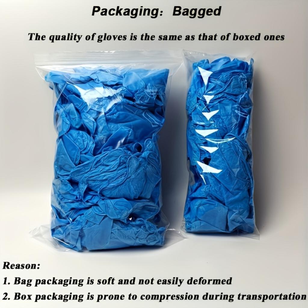 100 Blue Disposable Nitrile Gloves - Super Durable, Waterproof and Oil Resistant, Suitable for Cleaning, Dyeing, Pet Bathing, Non-medical,  Gloves