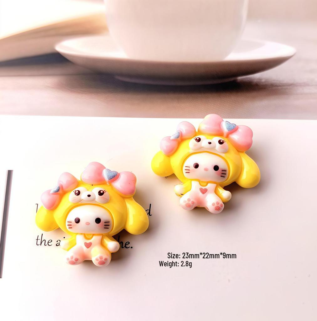 DIY Cartoon Resin Accessories: Dress-Up KT Cream Glue for Phone Cases, Hair Clips, Shoe Buckles, and Magnets