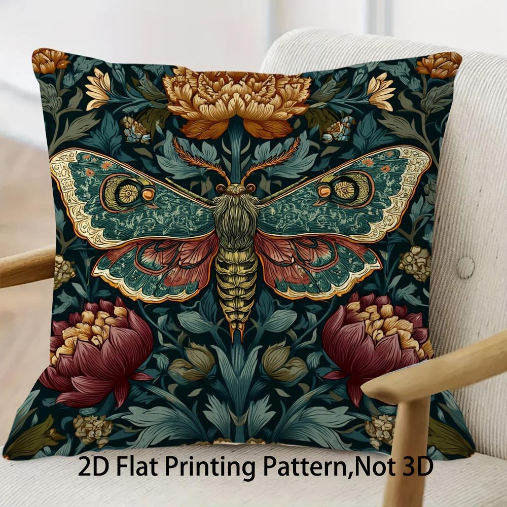 William Morris Natural Forest Style Pillowcases Butterfly, Fox, Owl And Flowers Cushion Covers Decorative Throw Pillow Covers