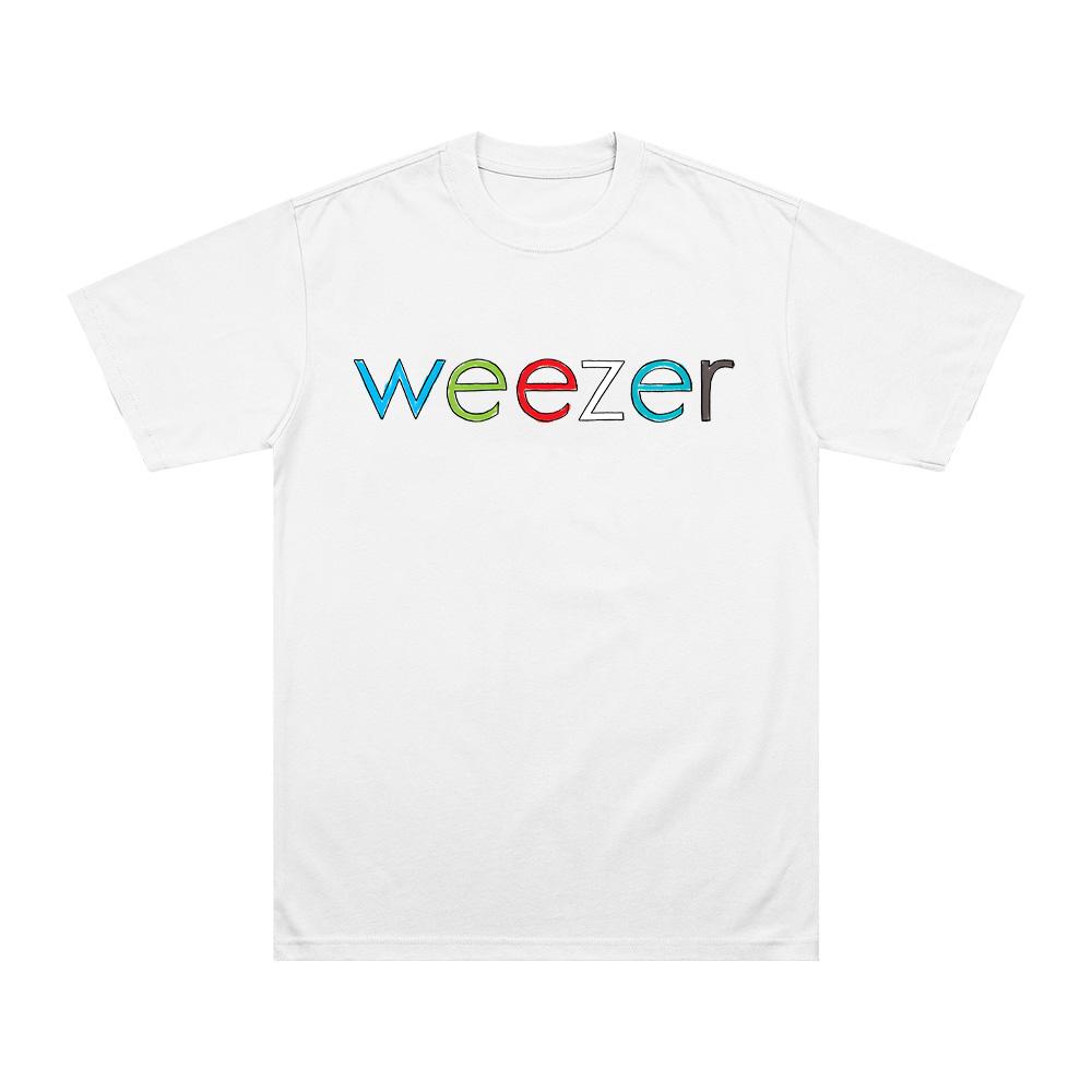 Weezer Coloring Book Tee Weezer Band Cotton T Shirt Vintage Men Women Hip Hop Tee Fashion Short Sleeve Casual Breathable Clothes