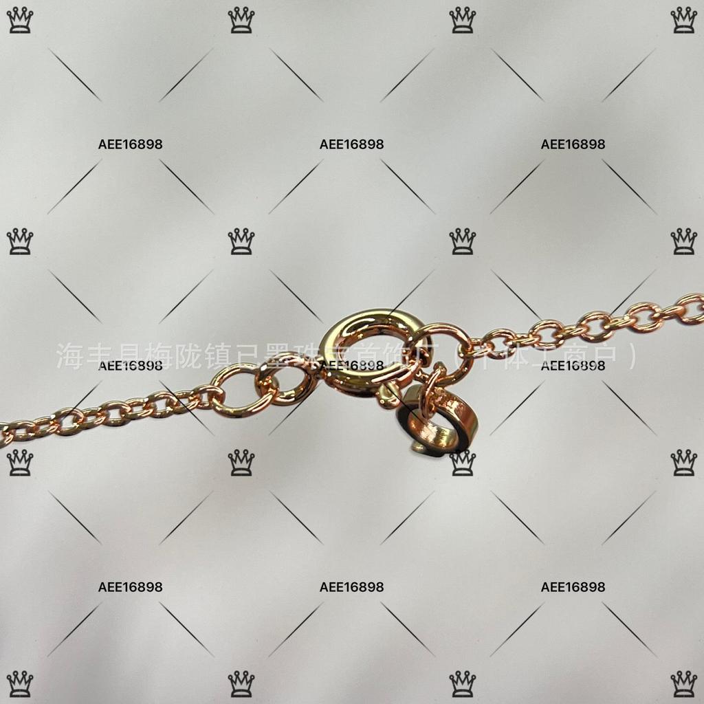 Gold CNC Guofeng Diamond Qilin Ruyi Necklace with Red Agate Fu Lu Pendant