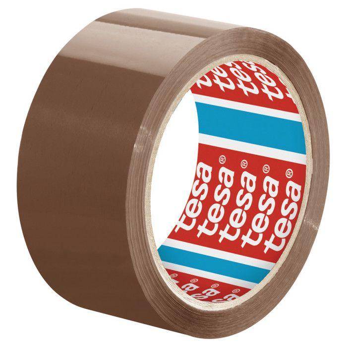 tesa solid &amp; strong 58641-00000-00 ruban adhésif d'emballage tesapack® marron (l x l) 66 m x 50 mm 1 pc(s)