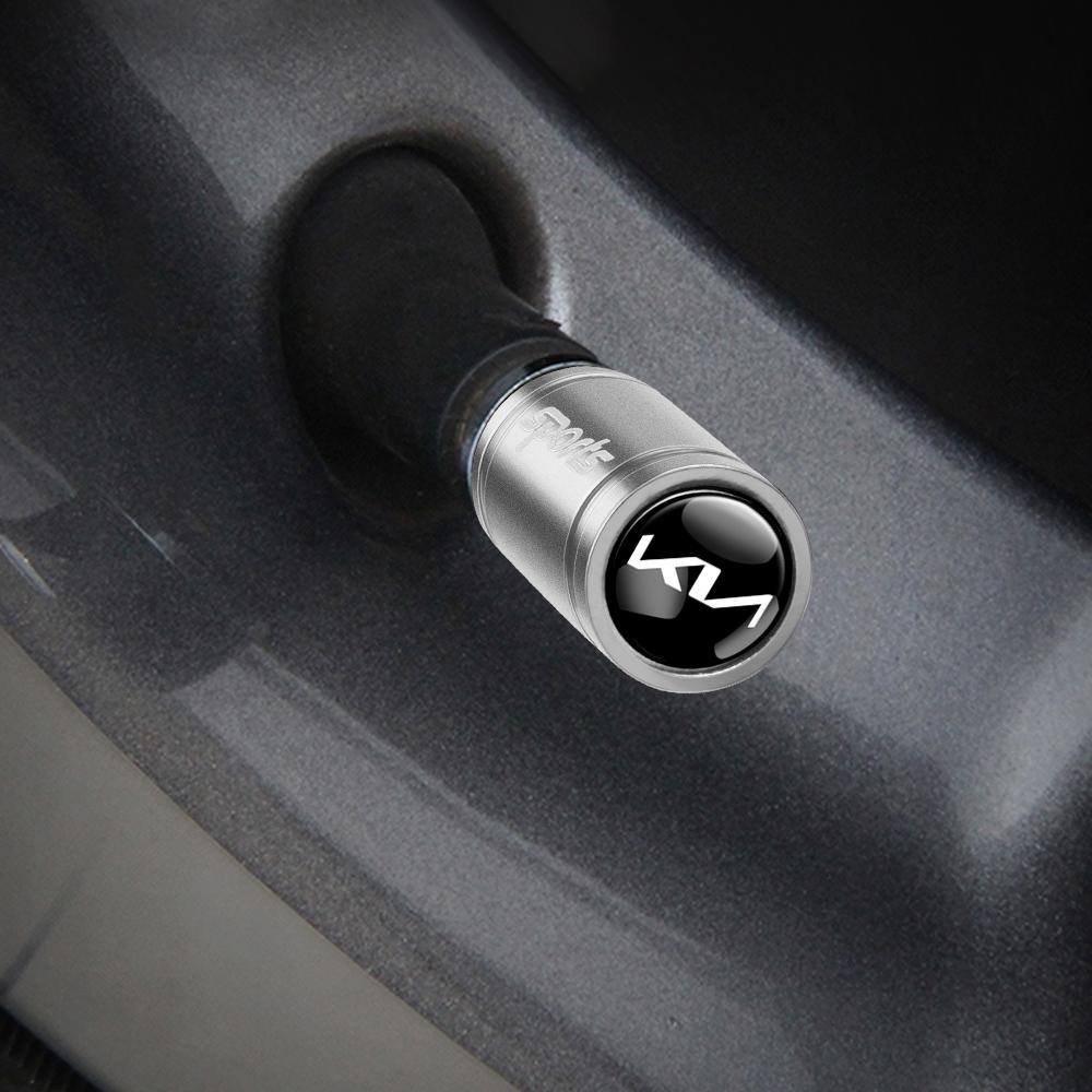 AABIW1 Car Styling Car Wheel Tire Valve Caps Stem Caps Decoration For Kia Sportage 3 Rio K2 Ceed Carnival Picanto Soul EV6 Niro Forte