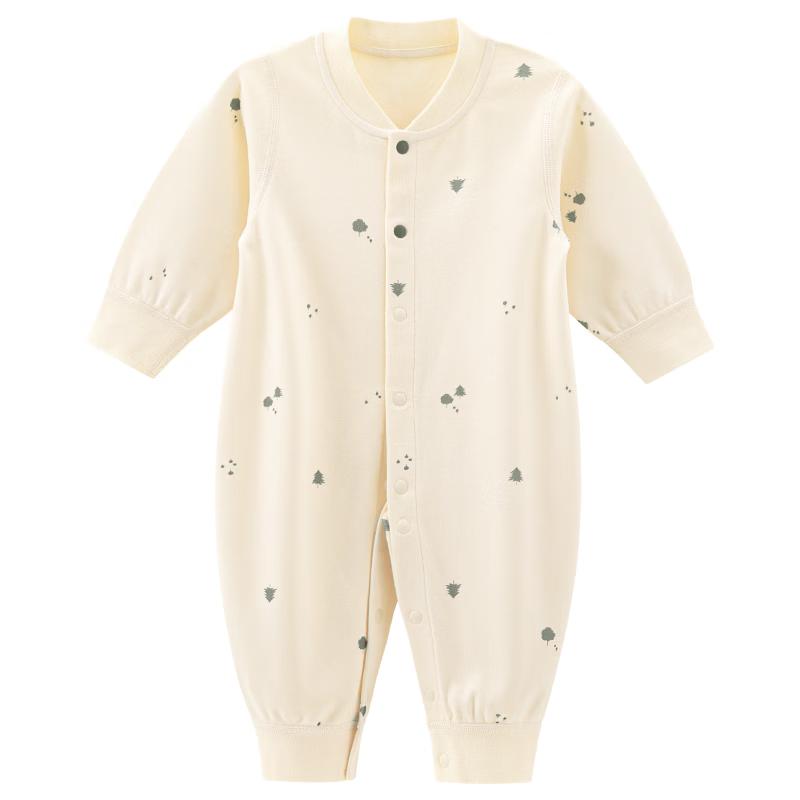 Guai Qixiong Unisex Long-Sleeve Snap Romper 90