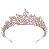 New Bridal Jewelry Exquisite Handmade Crystal Glass Diamond Crown Wedding Supplies Alloy Rhinestone Tiara
