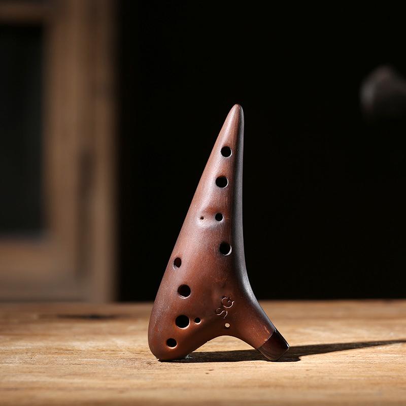 Ceramică Ocarina Baza Instrumente Orff Vindecare 12 găuri Ocarina timpului Terapie cu sunet Accesorii pentru instrumentație muzicală profesională Legenda Ocarine