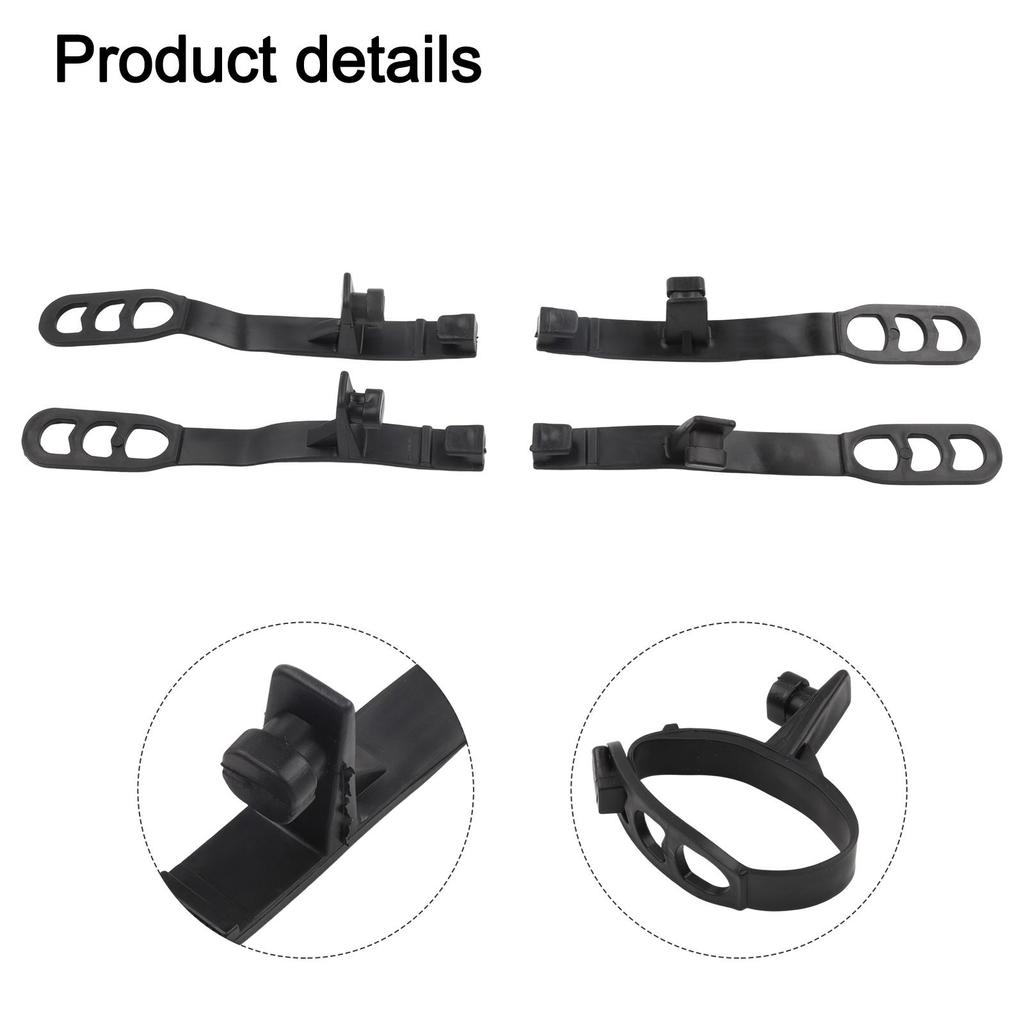 4PCS/kit Headlight Rubber Black Front Replacement Right&Left