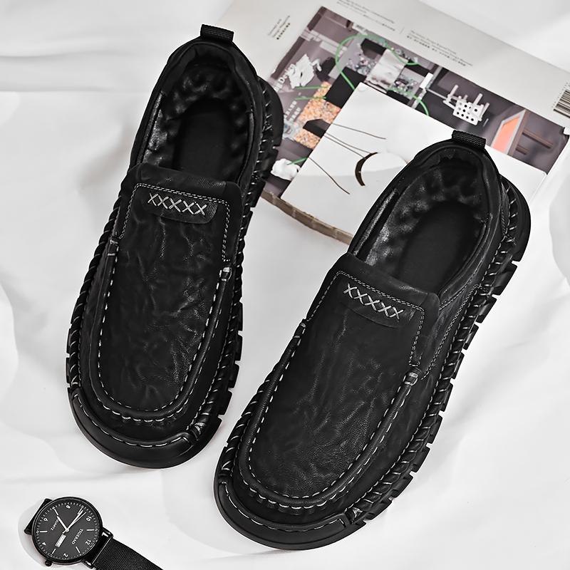 Pánské vysoce kvalitní kožené boty Business Casual Four Seasons kožené boty Pánské měkké kožené boty