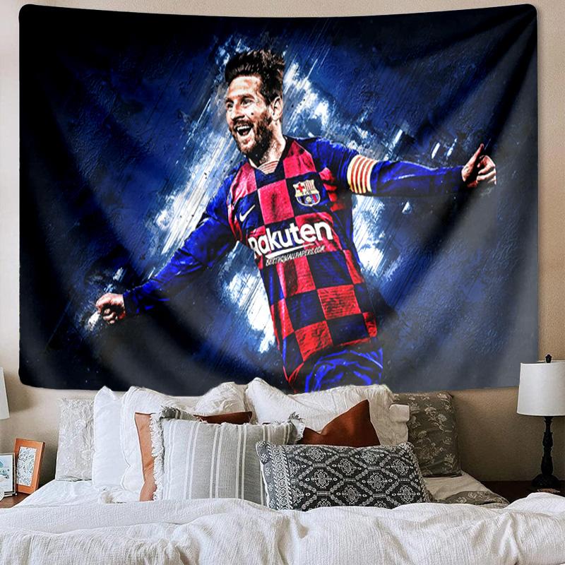1PC Argentina Football Star Messi Tapestry, Unique Design Tapestry, Wall Decor for Bedroom,Livingroom, Playroom,Heartwarming Fan Holiday Gifts