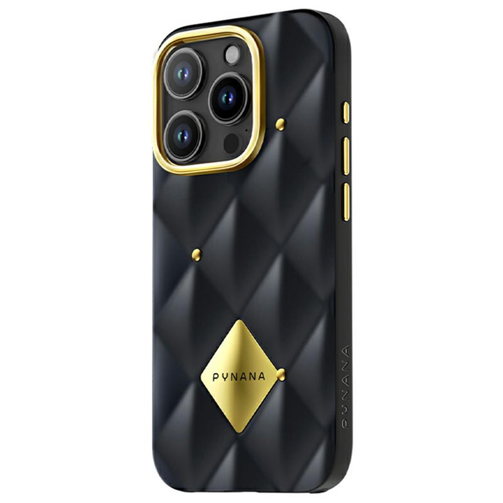 

PYNANA PN-16BLG2 For iPhone 16 Pro Case Metal Diamond PC+TPU Mobile Cover A