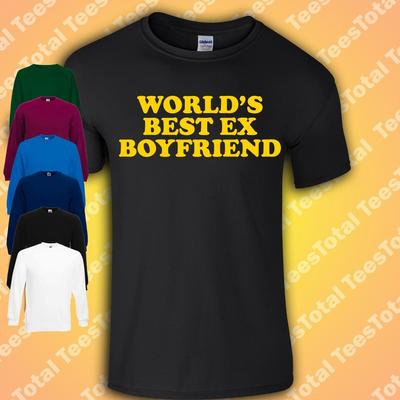Världens bästa ex-pojkvän T-shirt | Rolig | Romantik | Dejting |