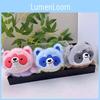 Raccoon Plush Charming Keychain Doll Ultra Soft Fabric Cute Cartoon Animal Option Gift