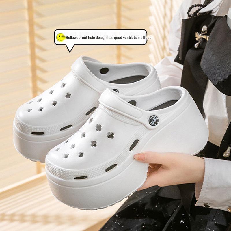 Women's Summer Outdoor Non-Slip EVA Slippers - Thick Sole, Odor-Free, One-Piece Design, Free Shipping