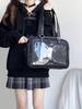 Japanese Anime Ita Crossbody Bag - Transparent Badge Doll Bag for Students & Women