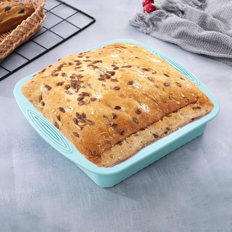 BEPAN 1PC Household Baking Cake Square Silicone Baking Pan Mousse Silicone Cake Pan Bread Mould Kitchen Baking Tools