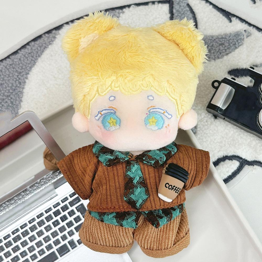 1 set Denim Shorts 20cm Cotton Doll Clothes School Uniform Plush Doll Clothes  Children's Gift