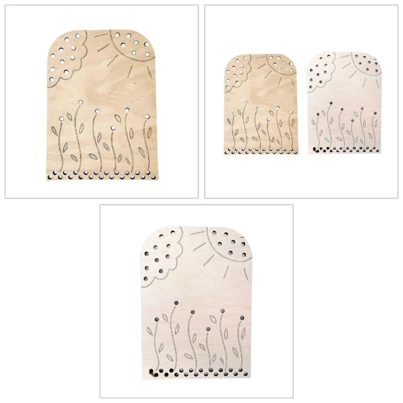 Flower Leaf Collector Board Handcrafts Wood Flower Arrangement Support Table Display for Indoor Use Valentines Gift