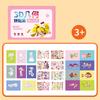 1Set 3D Geometric Sticker Books Handmade Educational Toys DIY Paste Material Kit Paper Car Animals Sticker Book For Children