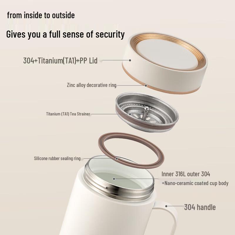 TAFUCO Zhen Series 316 Stainless Steel Insulated Mug