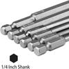 100mm 8pcs Hex Head Allen Wrench Drill Bits Set SAE Metric Allen Electric Hexagonal Bit Screwdriver Socket Bit Power Tool Parts