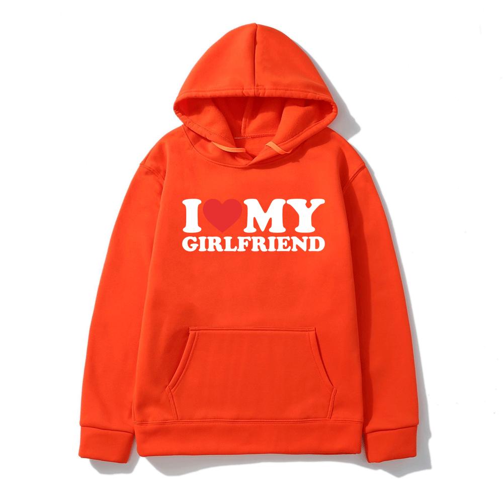 Lustige „I Love My Girlfriend“-Hoodies für Herren und Damen, Y2k-Hoodie, Streetwear, mit Kapuze, Sweatshirts, Pullover, Unisex, Trainingsanzug, Kleidung