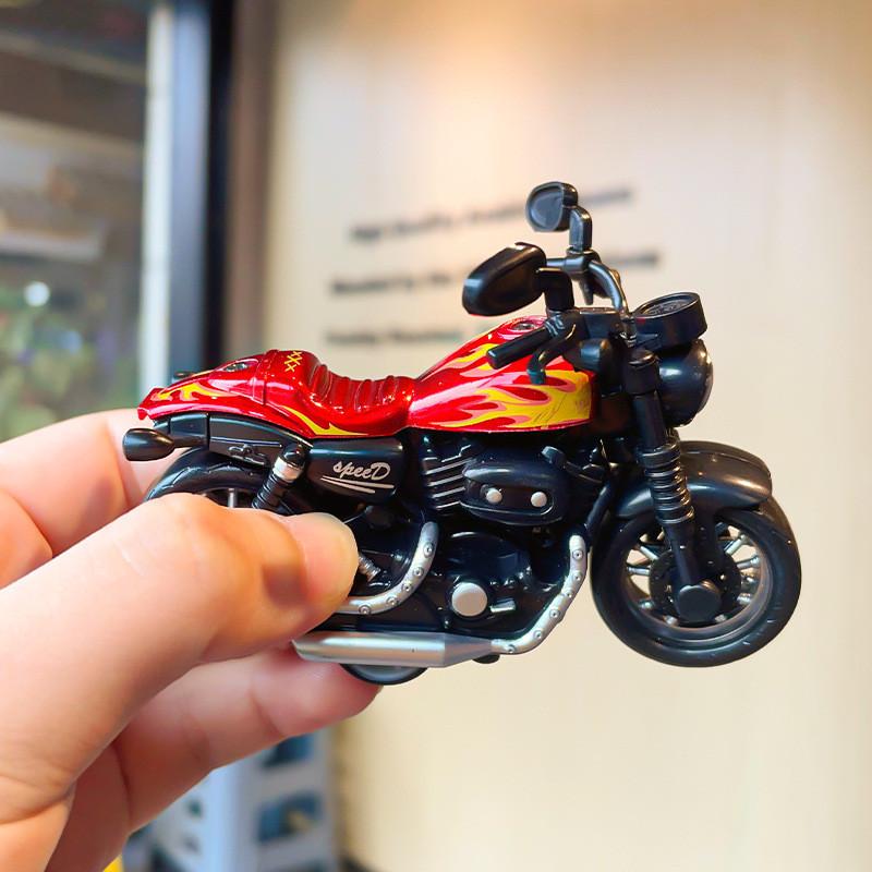 

Motorcycle Cartoon Cute Keychain Chic Plastic Bag Decoration красный