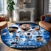 1pc M-Messi3 Carpet, Round Rug, Comfortable, Suitable for Entryways, Living Rooms, Office, And Bedrooms, Christmas Decoration