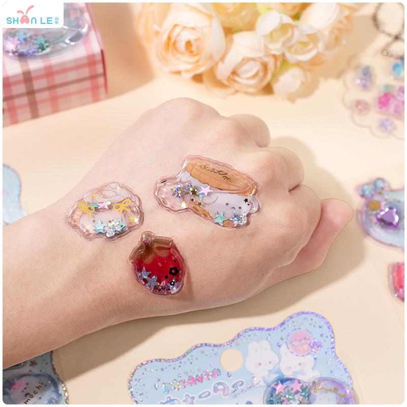2Pc Ocean Series Small Fish Cartoon Swing Water Injection 3D Stickers Cute DIY Phone Graffiti Decoration Stickers Holiday Gifts